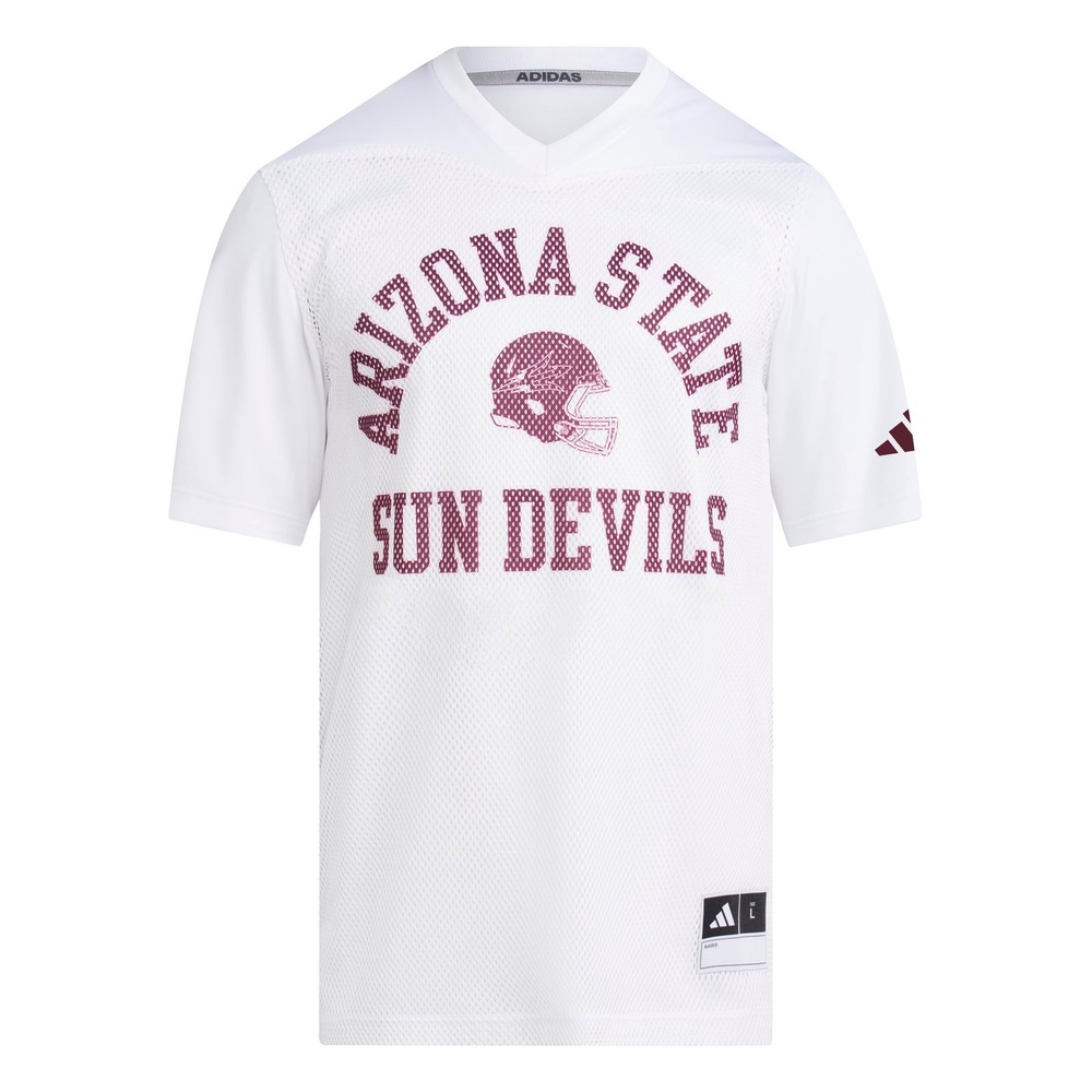 NWT Adidas Arizona State Sun Devils ASU Tailgate Football Jersey White Large